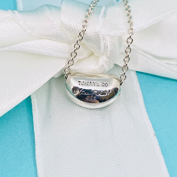 Tiffany & co mini bean Elsa Peretti 16” 11mm 925 silver w/box - Picture 3 of 7